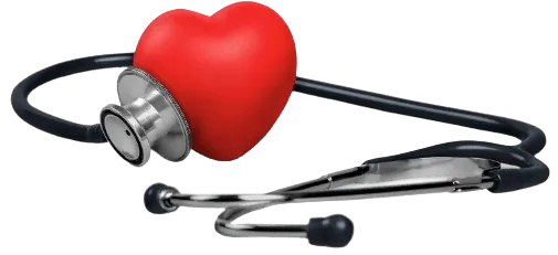 Stethoscope and red heart
